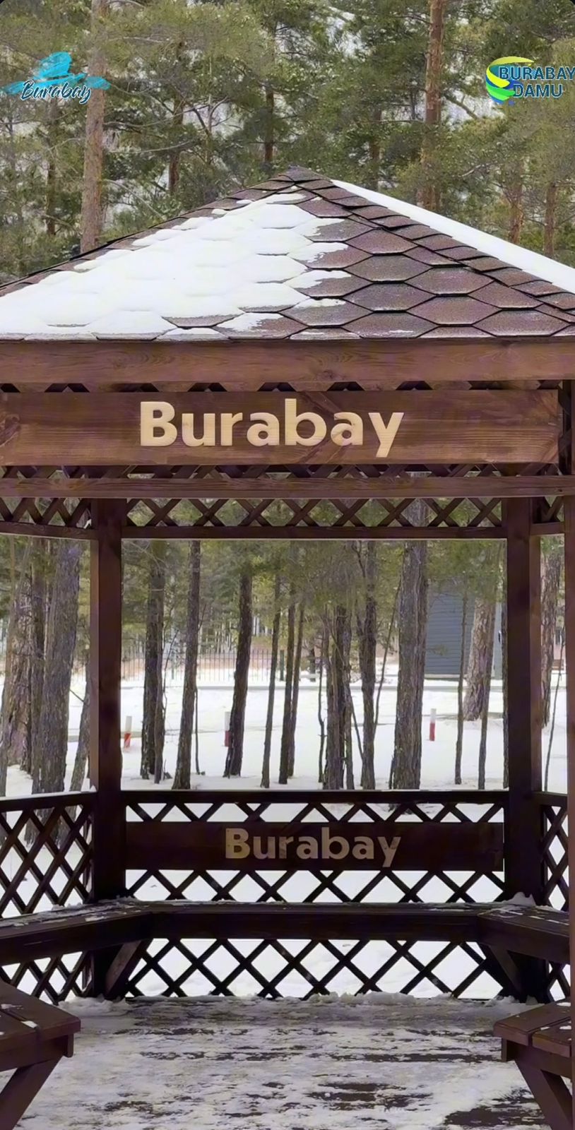 Туристік аймақтарды абаттандырудың жоспарлы жұмыстары аясында, Бурабай курортының танымал туристік орындарында жаңа самалжайлар орнатылды